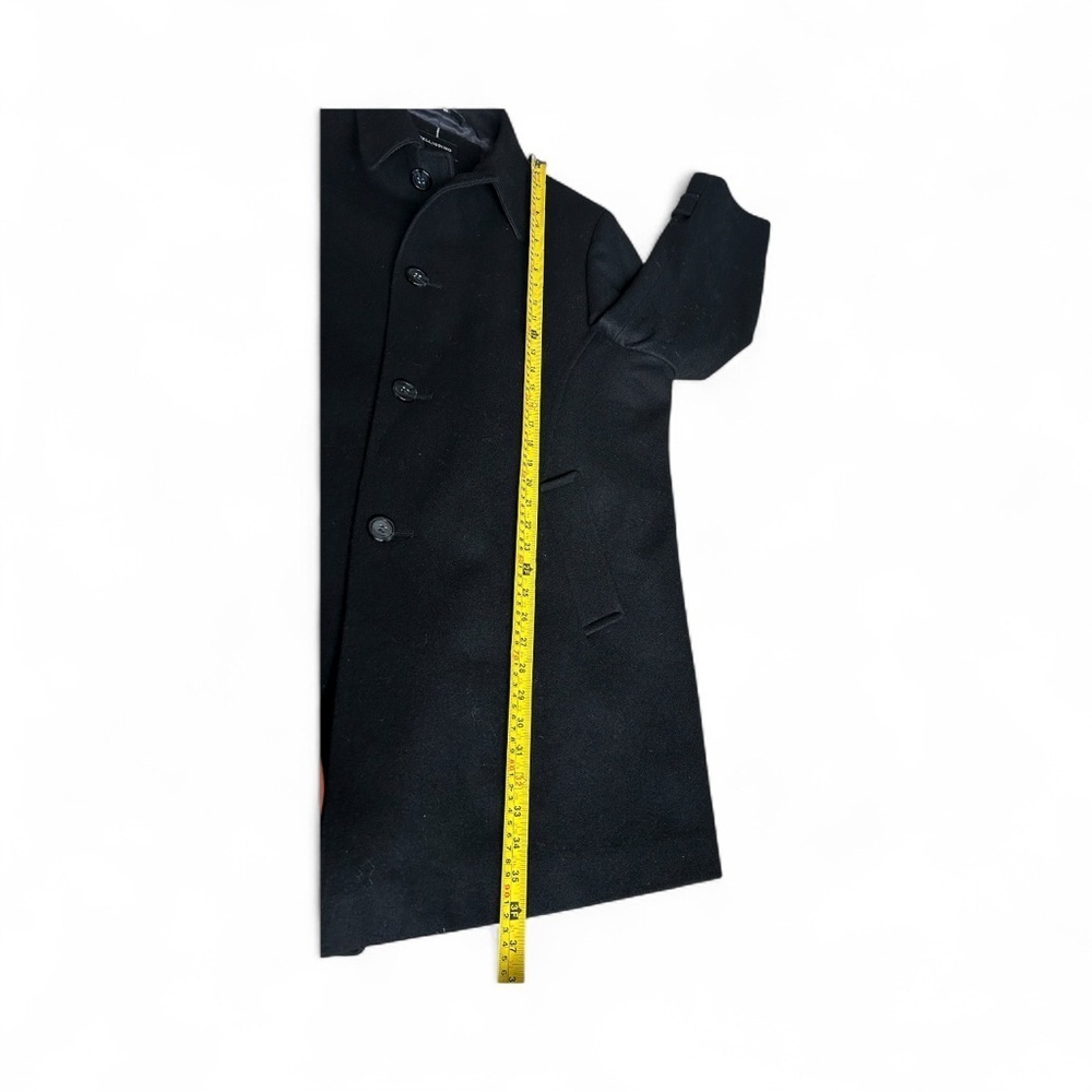 Wool Classic Black Men's Coat - Medium - Picture 12 of 15